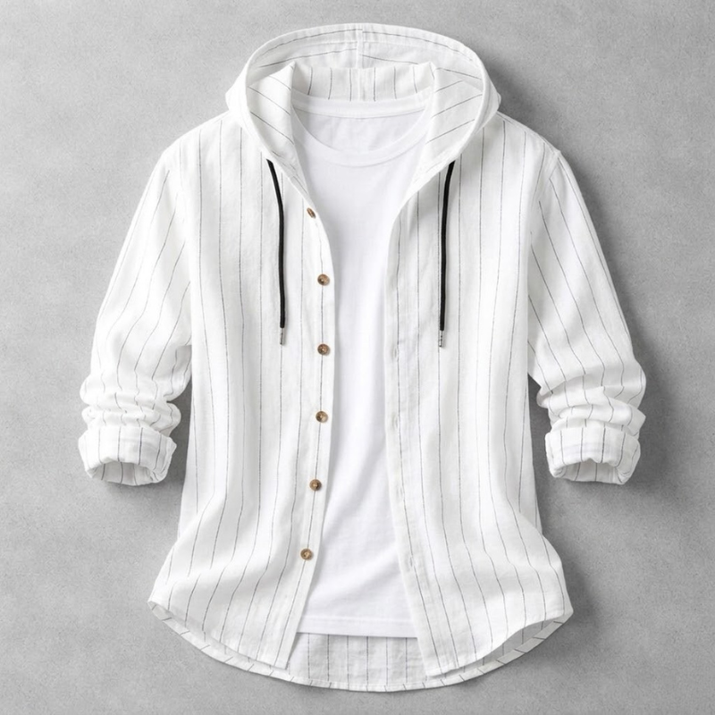 Men's casual lightweight long-sleeve hoodie. Relaxed fit pullover shirt for ultimate comfort & easygoing style.