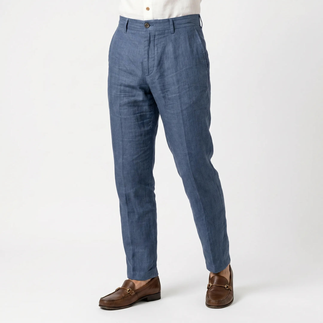Stylish men's relaxed fit trousers, lightweight for summer, ideal for office casual or daily wear.
