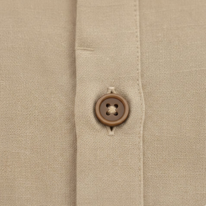 Vacation-ready men's lightweight short sleeve button-front polo shirt. Perfect breathable beachwear.