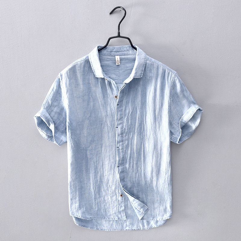 Men's lightweight short-sleeve summer shirt. Relaxed fit, button-front. Perfect casual wear for warm weather.
