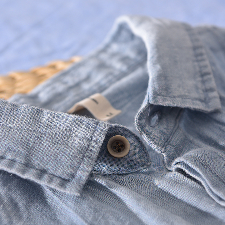 Men's lightweight short-sleeve summer shirt for everyday style. Relaxed fit, button front, comfortable in warm weather.
