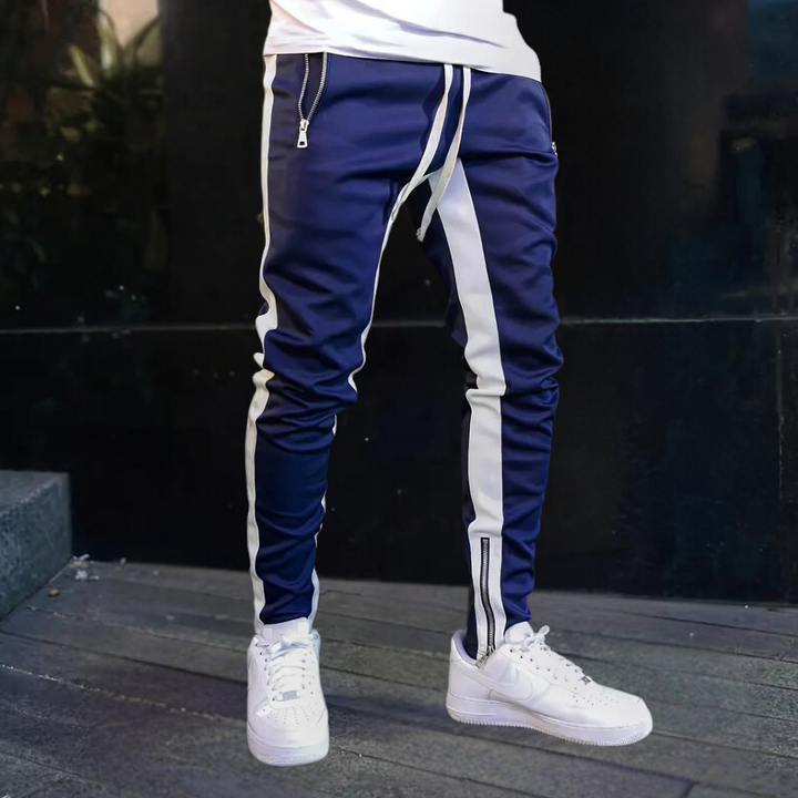 Versatile men's comfort pants, ideal for jogging, casual wear, and active lifestyle, featuring a slim fit.