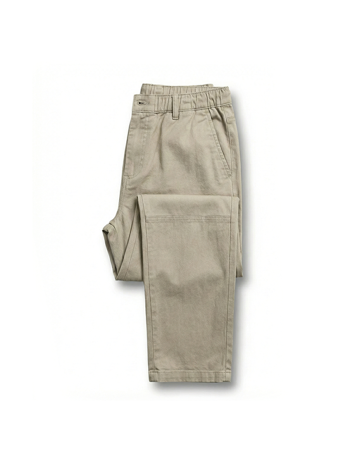 Men's lightweight stretch chino trousers for comfortable everyday wear. Ideal casual cotton pants.
