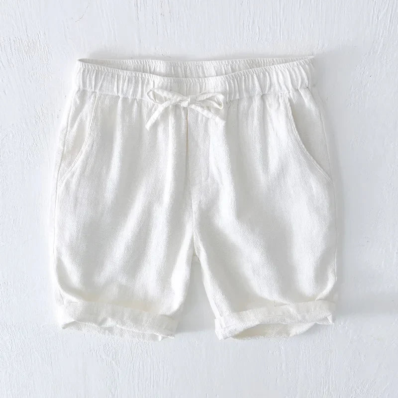 Versatile men's summer drawstring shorts, suitable for casual wear, beach, or vacation.