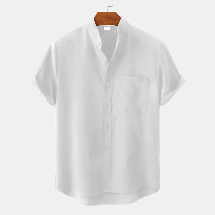 Men's lightweight sunshine shirt with short sleeves, great for casual summer and warm weather.