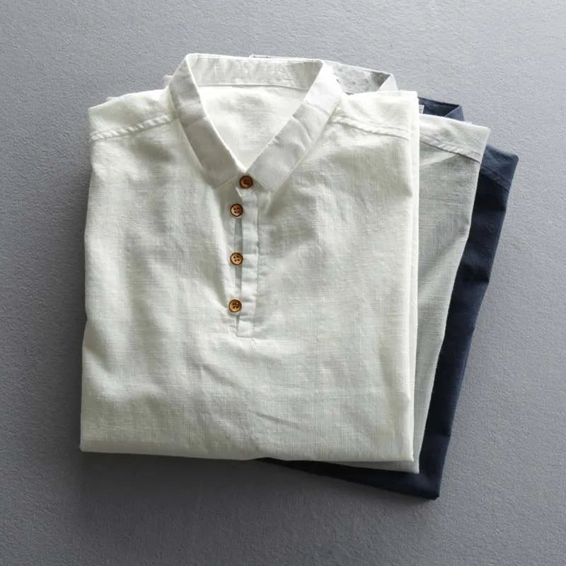 Men's short sleeve lightweight polo. A comfortable, breathable smart casual shirt for warm weather fashion.