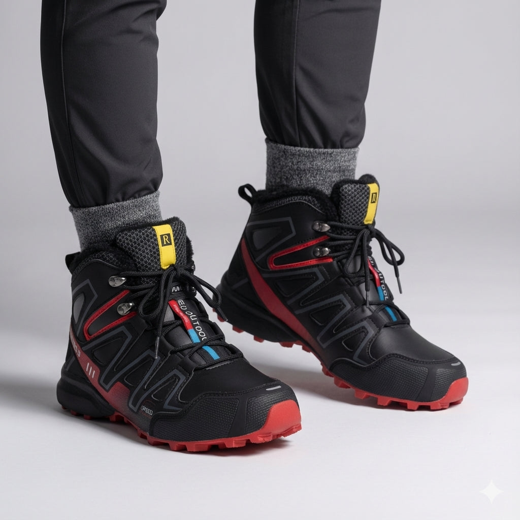 Harrison men's anti-slip winter footwear, perfect for hiking in snow