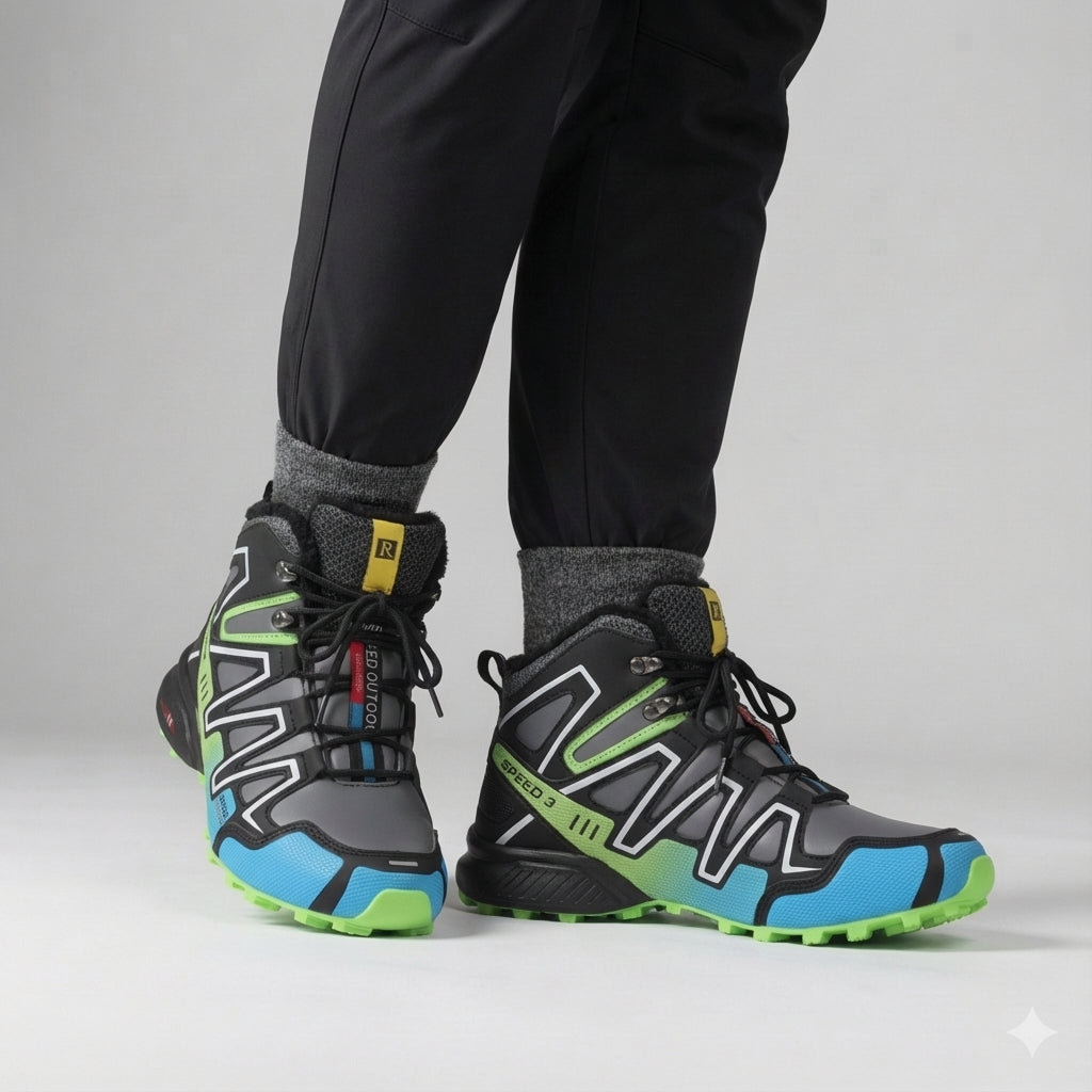 Lightweight men's winter hiking boots, designed for comfort and snow traction