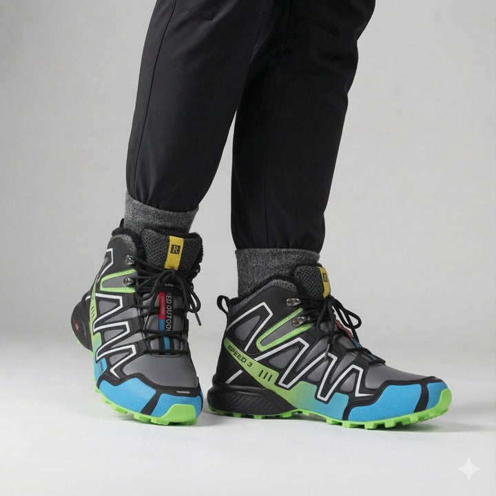 Lightweight men's winter hiking boots, designed for comfort and snow traction