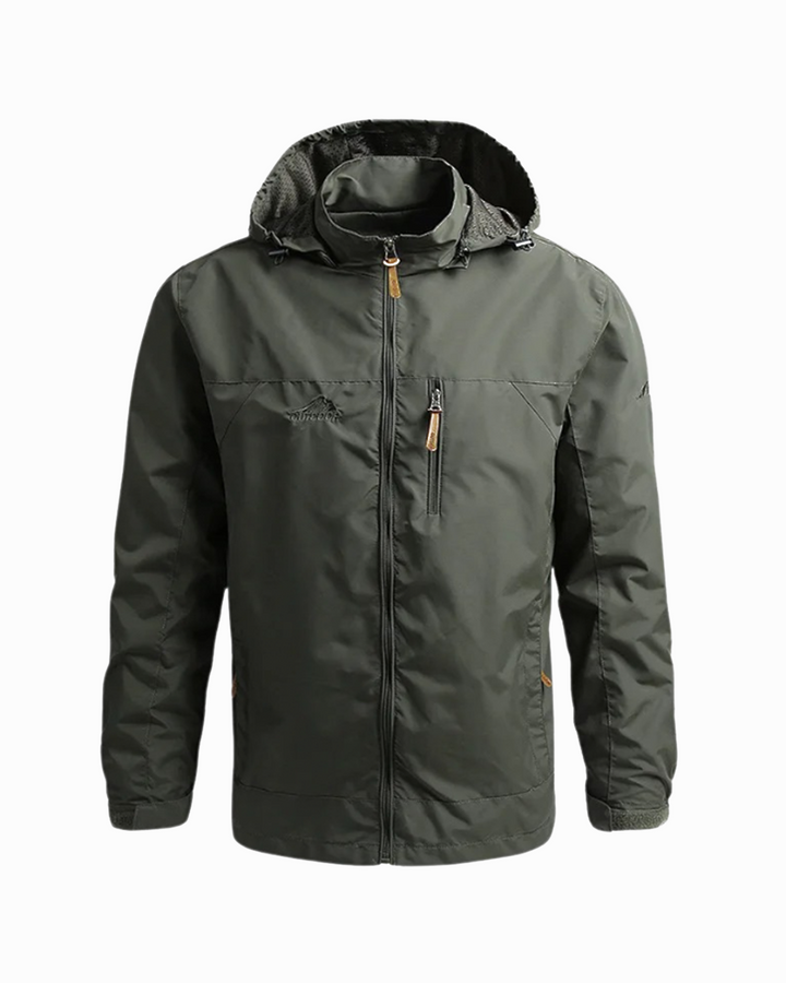 Men's lightweight water-resistant outdoor jacket, perfect for hiking, travel & activewear.