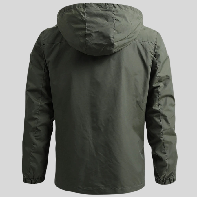 Versatile men's fall/spring lightweight outdoor jacket, ideal for changing weather & travel.