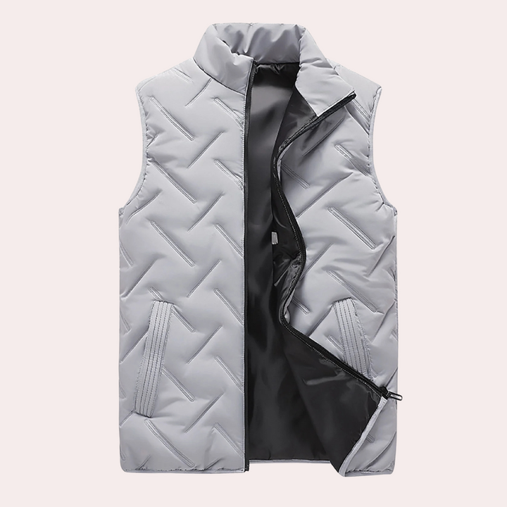 Men's premium wool bodywarmer vest, perfect for outdoor activities or everyday warmth.