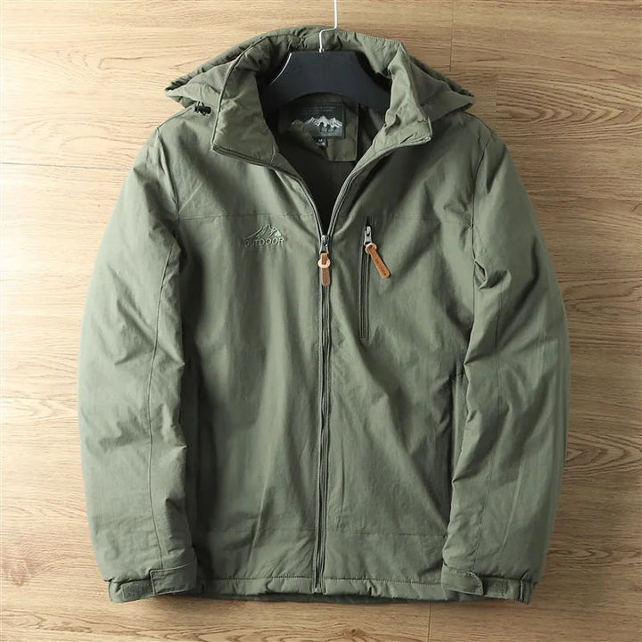 Stylish men's Linton waterproof winter parka. Warm, insulated jacket designed for extreme cold and outdoor use.