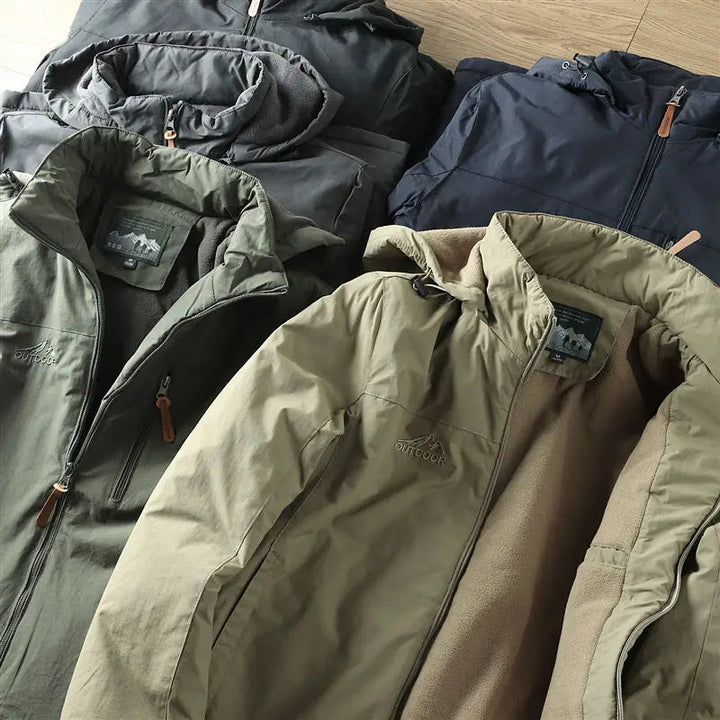 Comfortable men's Linton insulated winter parka. Waterproof jacket for extreme cold, durable and warm for travel.
