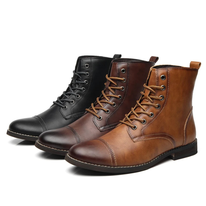 Durable Men's Lisbon Classic brown ankle boots, designed for everyday comfort and long-lasting style. Men's footwear.
