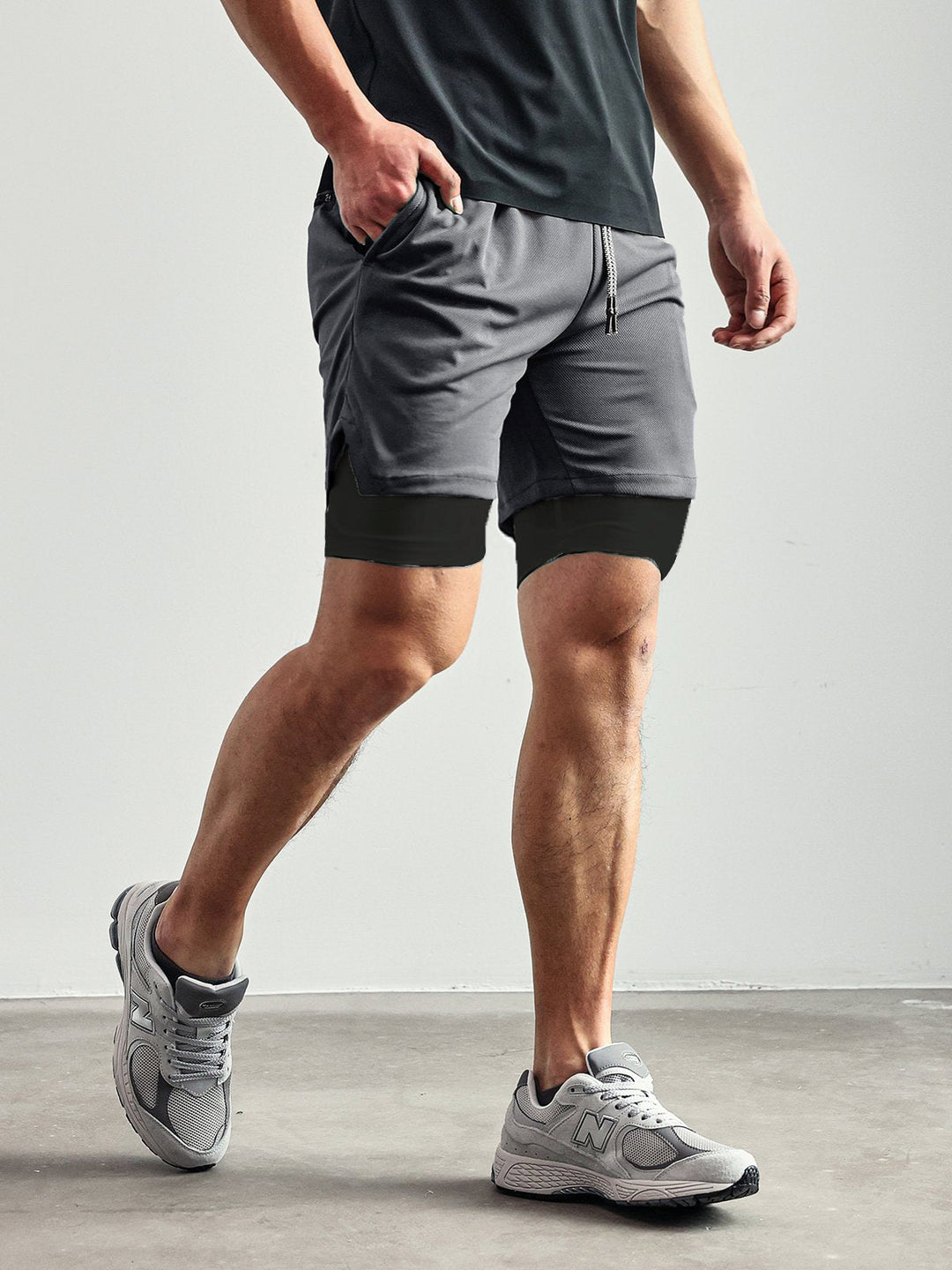 Men's Lisbon Kinetic Performance Mesh Shorts, ideal for gym workouts.