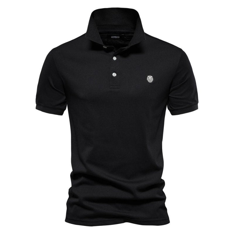 Men's Logan Polo Shirt, a classic short-sleeve top for smart casual style & summer comfort.