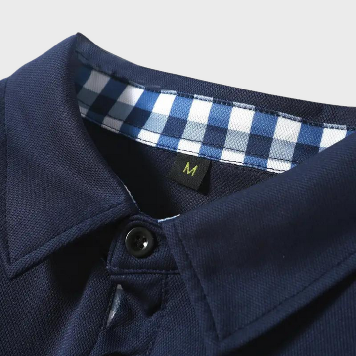Oliver men's long sleeve polo, a comfortable & stylish choice for smart casual fashion.