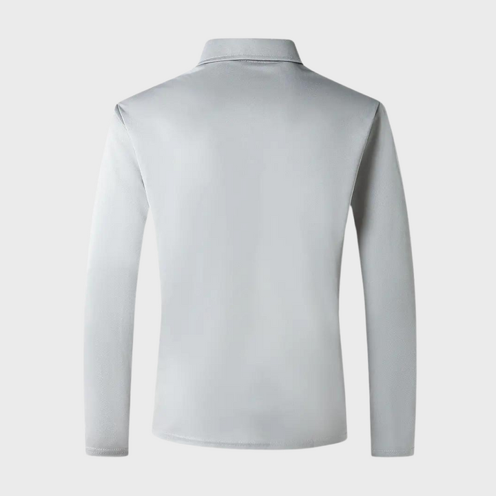 Smart & stylish men's long sleeve polo shirt, ideal for a refined casual look.