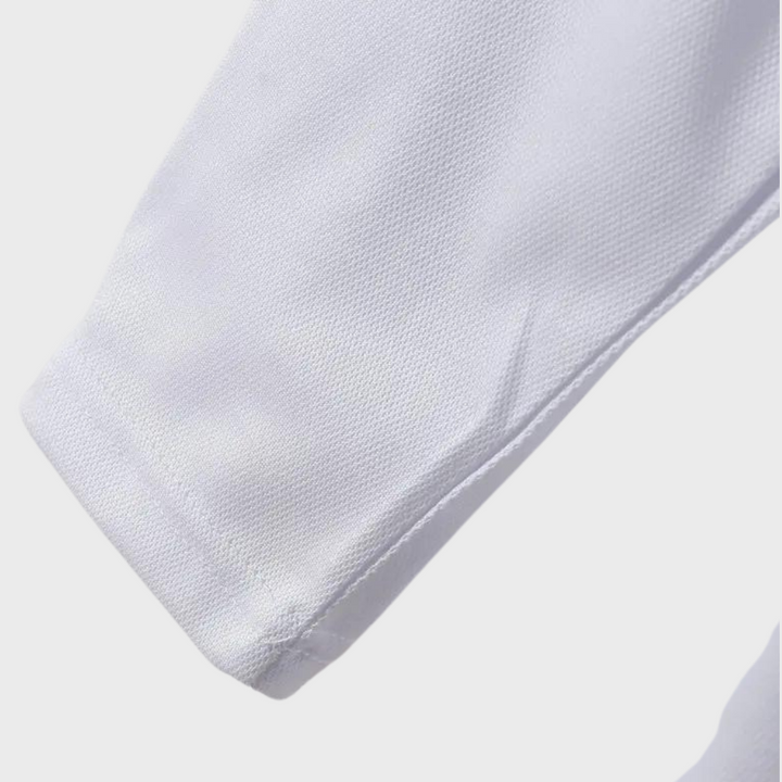 Men's long sleeve polo, providing both comfort and a classic, adaptable style for men.