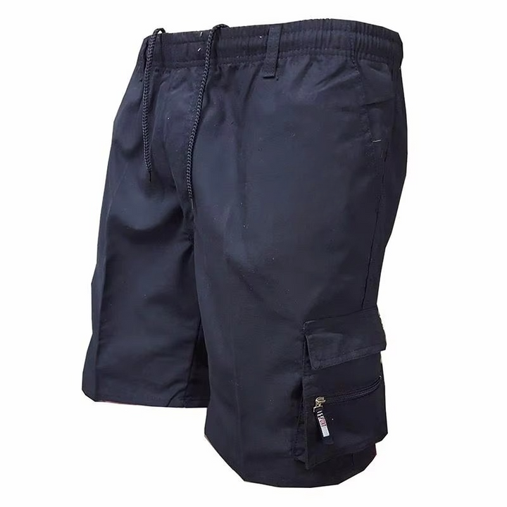 Stylish men's summer cargo shorts, loose fit for ultimate comfort and functionality with many pockets.