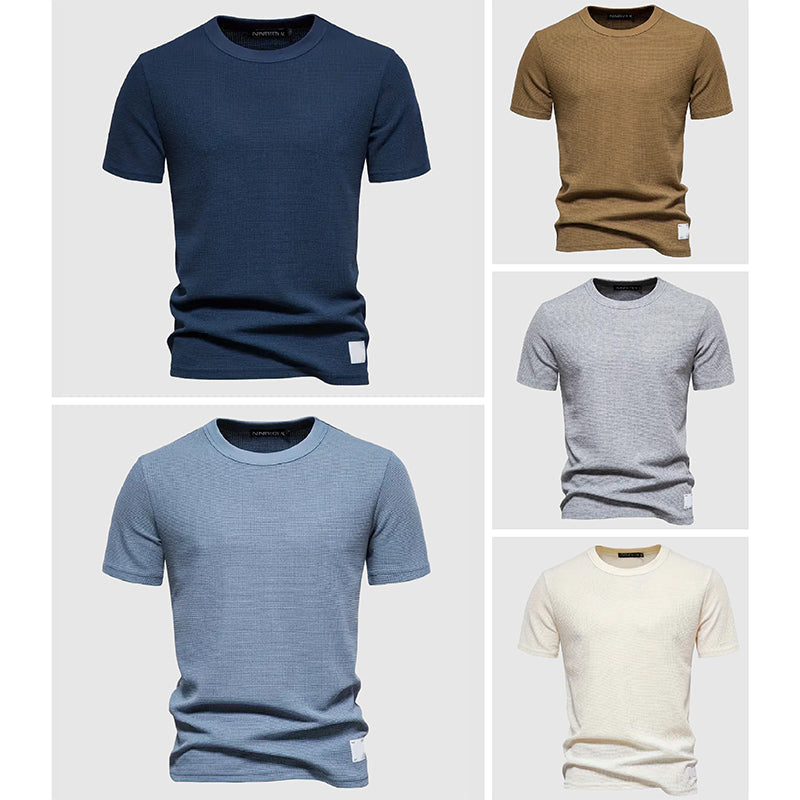 Front view of the Men's Lorenzo Breeze Tee, an effortless and comfortable men's t-shirt for versatile styling.