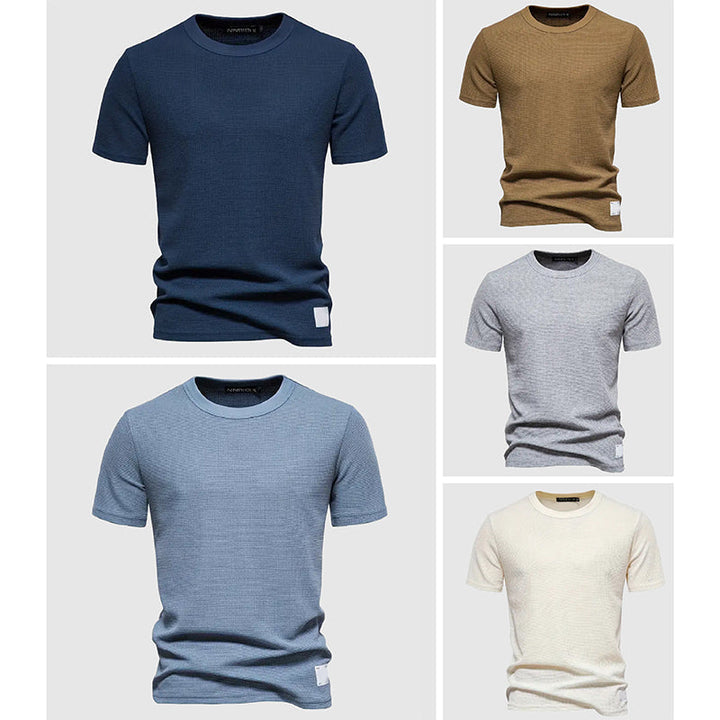 Front view of the Men's Lorenzo Breeze Tee, an effortless and comfortable men's t-shirt for versatile styling.