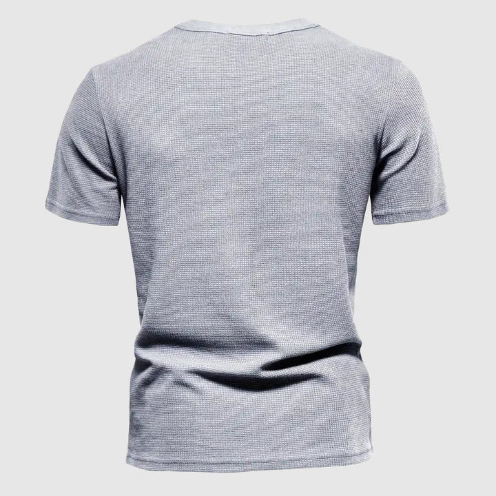 Men's Lorenzo Breeze Tee, a premium lightweight summer top for men, ensuring all-day comfort and style.