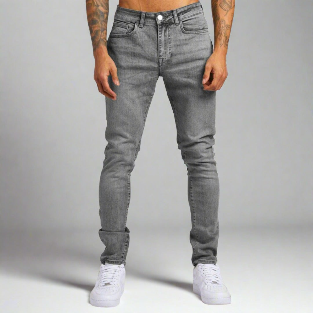 Stylish men's Lorenzo light blue jeans, a versatile fashion choice for modern casual outfits.