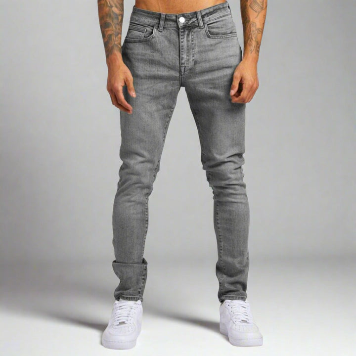 Stylish men's Lorenzo light blue jeans, a versatile fashion choice for modern casual outfits.