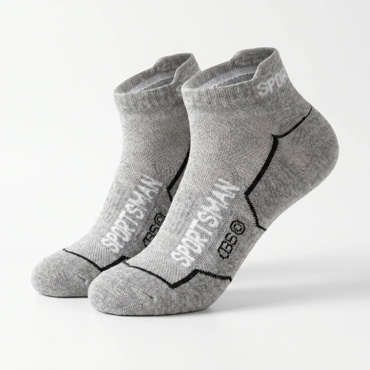 Comfortable men's low-cut breathable ankle socks, ideal for active lifestyles, 6-pair set.