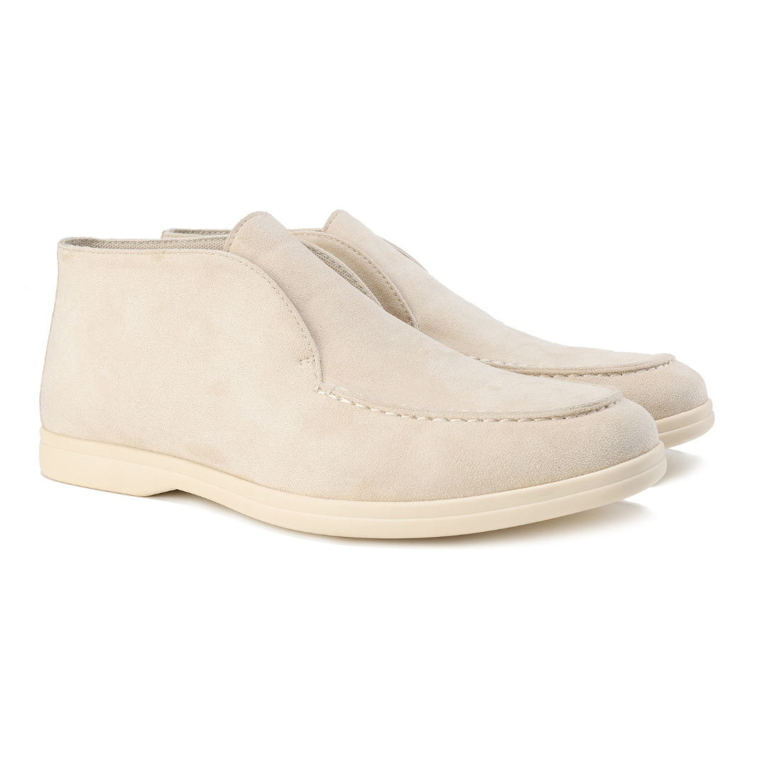 Refined men's luxury suede loafers, a classic slip-on shoe for sophisticated men's fashion.