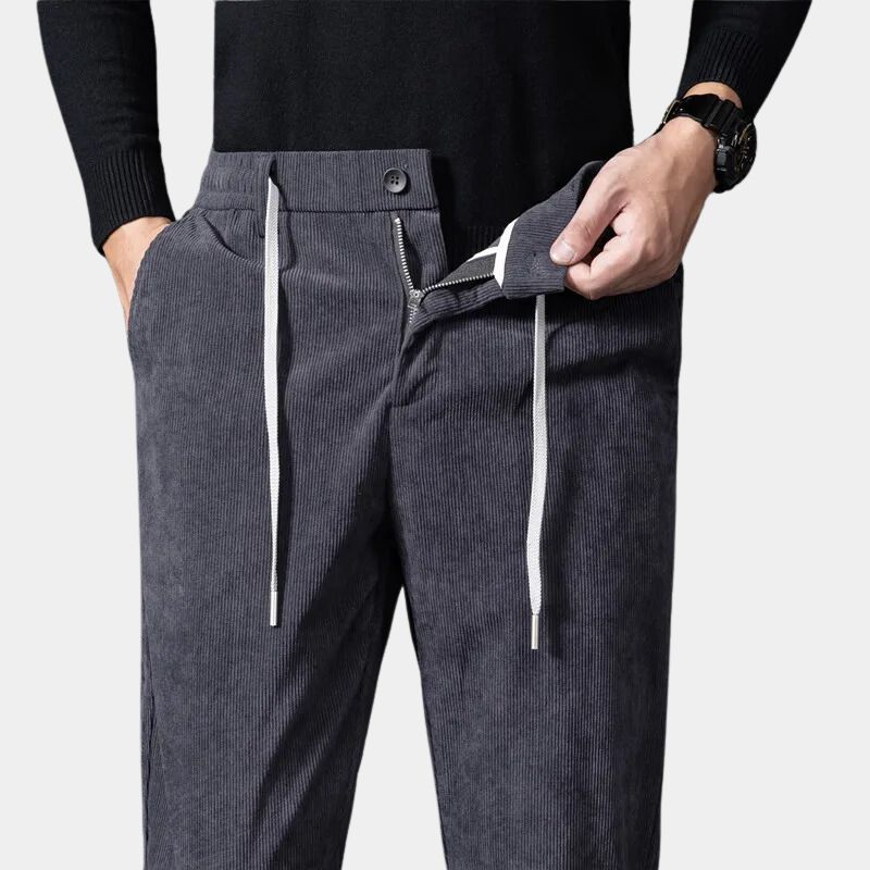 Blue Lucas men's refined stretch pants, comfortable for all-day wear, flexible waist.