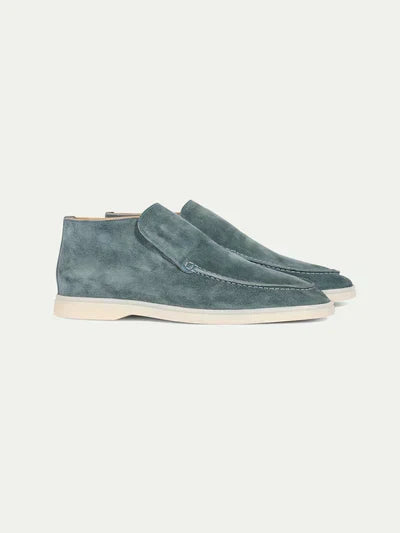 Stylish men's suede loafers, a versatile slip-on shoe for casual or smart-casual fashion.