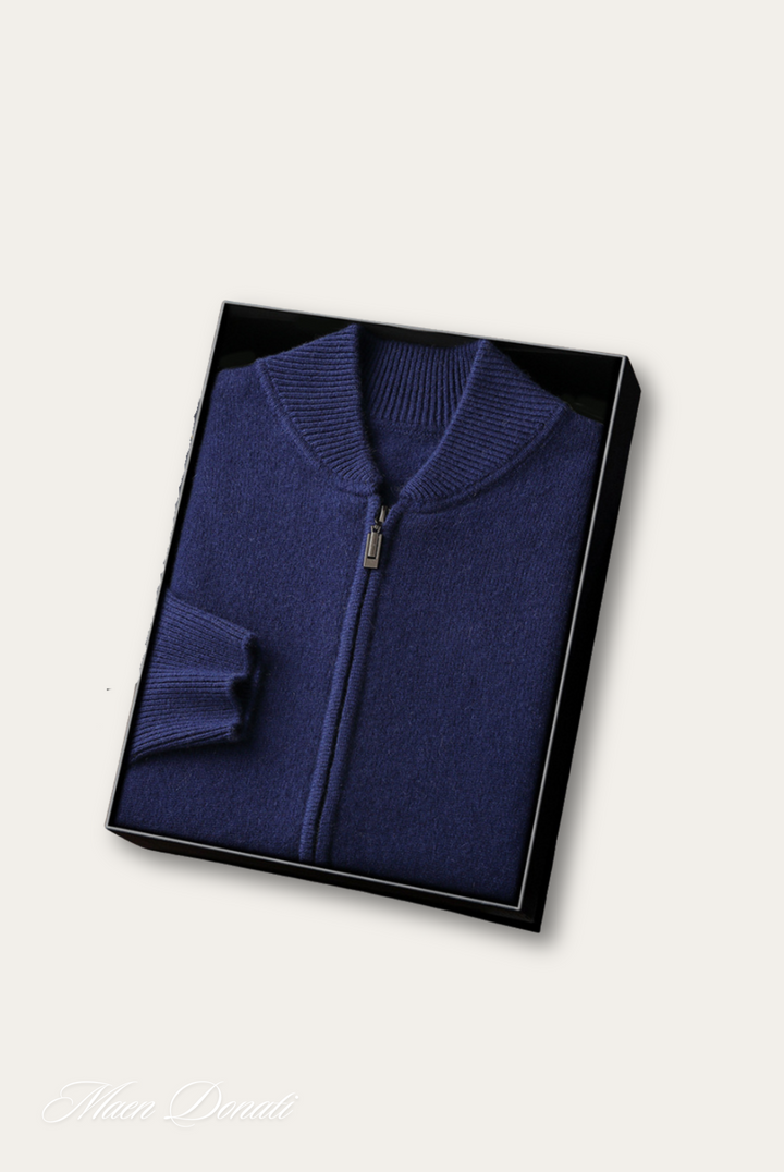 Versatile men's cashmere pullover sweater, a warm, comfortable top for fall, winter, or casual wear.