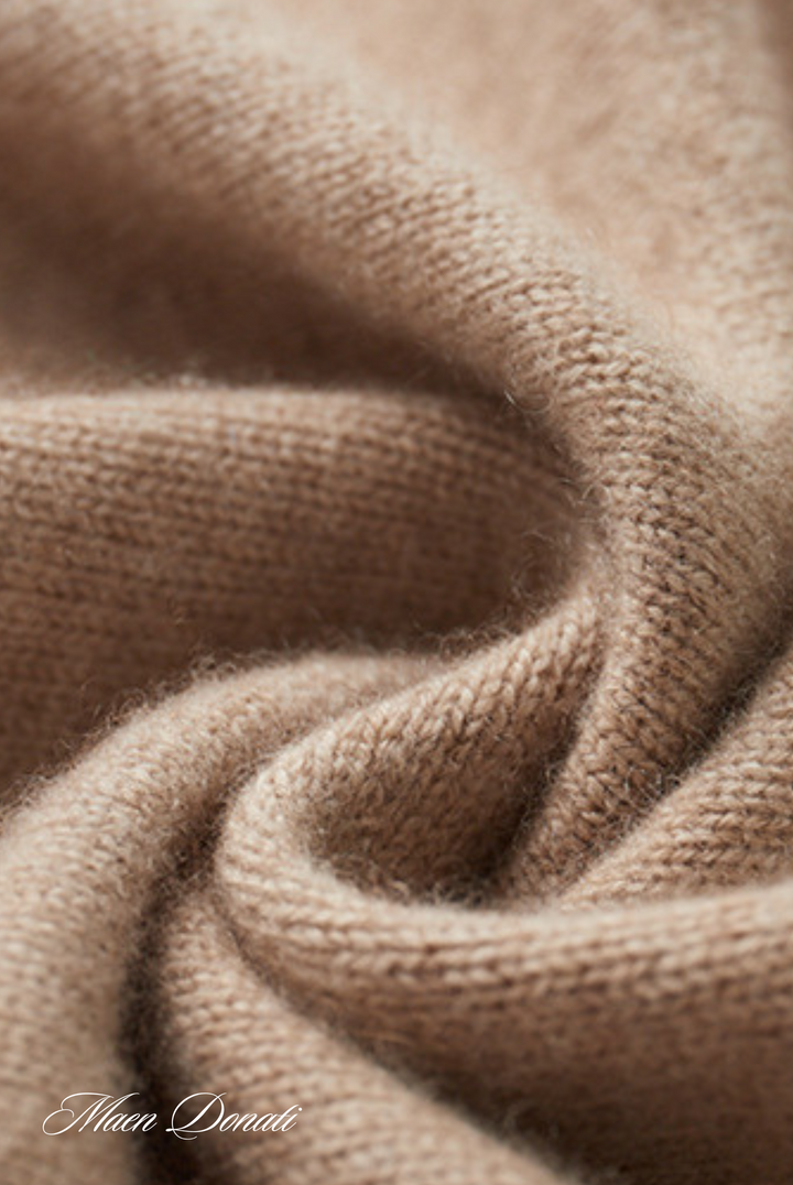 Elegant men's warm cashmere pullover sweater, a luxurious and comfortable top for winter and fall fashion.
