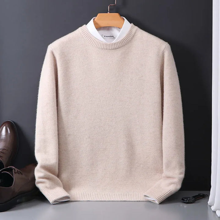 Classic men's long sleeve pullover sweater for versatile wear. Premium, elegant, and comfortable for any season.