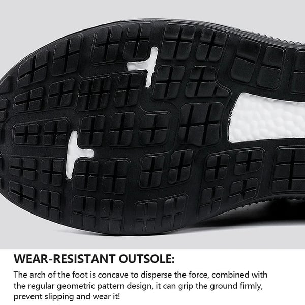 Close-up of the innovative air cushion technology in men's luxury comfort and support sneakers.