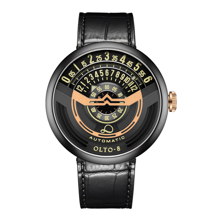 Precision automatic men's watch, water resistant with sapphire crystal, ensuring reliable timekeeping.