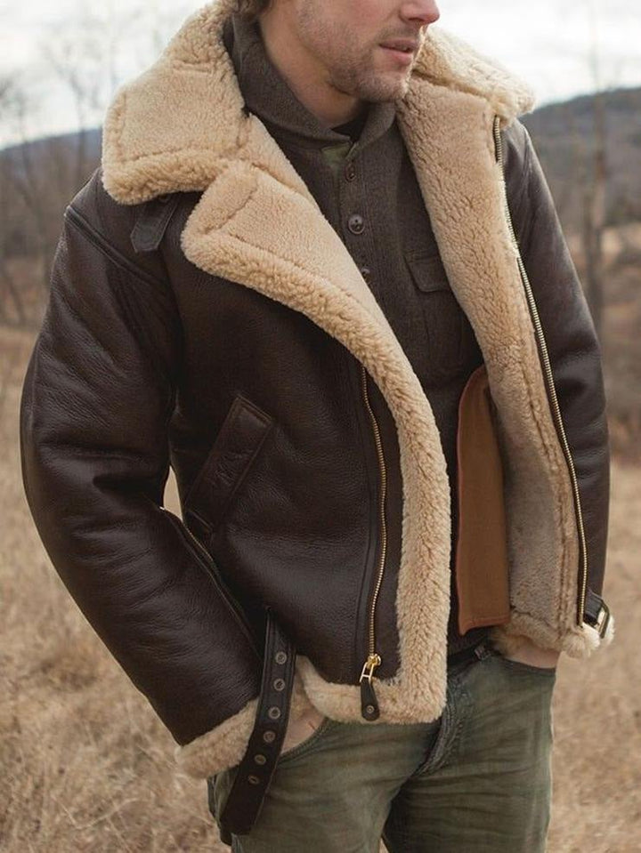 Men's luxury black outerwear jacket, elegant and sophisticated for timeless winter & fall fashion.