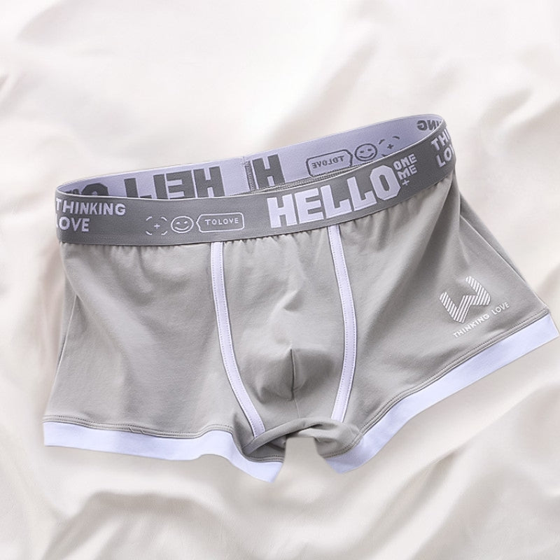 High-quality men's luxe boxer brief set (6-pack). Breathable cotton stretch underwear for lasting comfort.