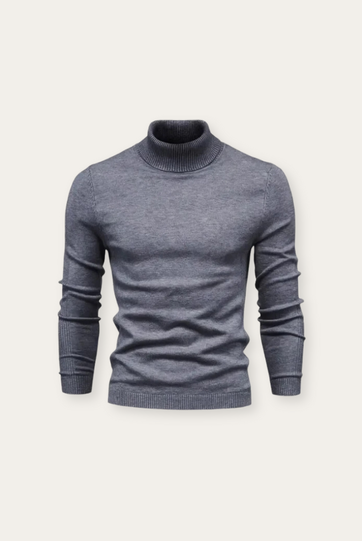 Adrian men's luxury long-sleeve high-collar sweater. A stylish and comfortable turtleneck for sophisticated fashion.