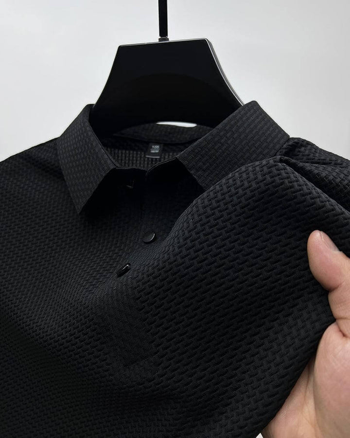 Stylish men's RegalPolo shirt, a versatile luxury item for modern men's fashion, suitable for various occasions.