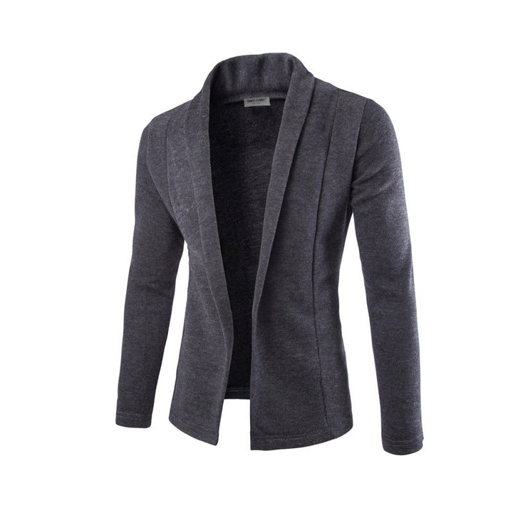 Comfortable stretch blazer for men, offering a slim-fit and luxurious feel, great for office or professional events.