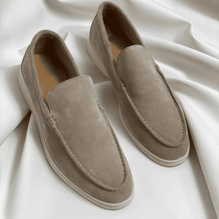 Men's luxury slip-on loafers, perfect for formal and smart casual events. Elegant and versatile dress shoes.