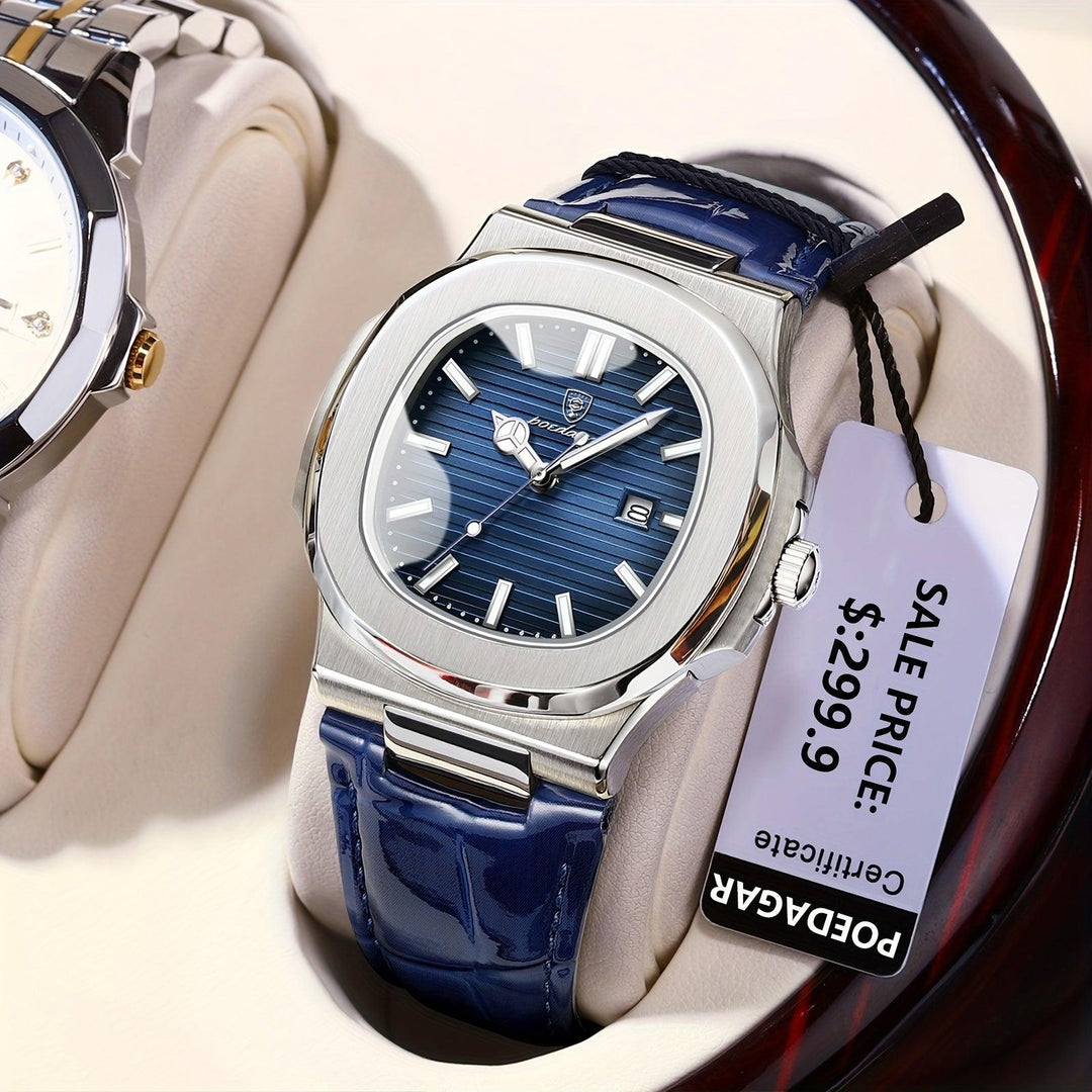 Sleek men's luxury watch, stainless steel band and case, a durable and modern classic timepiece.