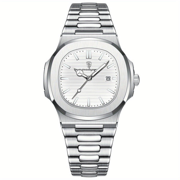 Versatile men's watch, luxury stainless steel sport design, perfect for both casual and formal wear.