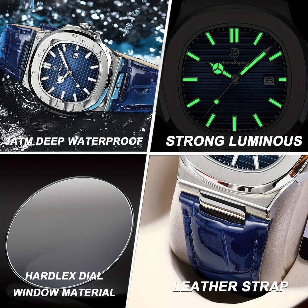 Premium men's sport watch with a sleek stainless steel band, perfect for fashion-forward men.
