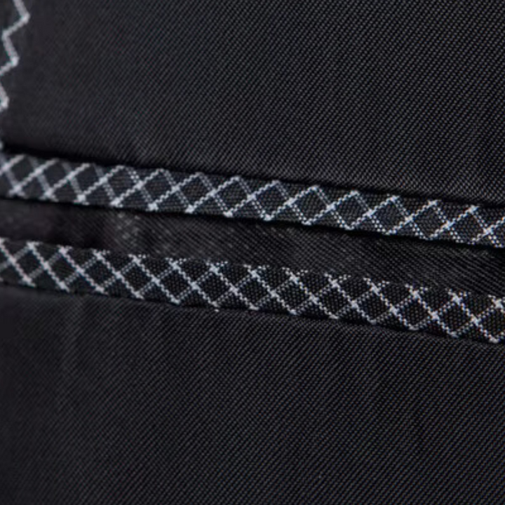 Sophisticated men's business suit. Luxury three-piece formal wear, tailored for professional elegance & style.