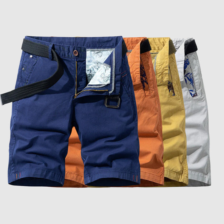 Stylish men's relaxed fit Malibu shorts, combining comfort with casual summer fashion & everyday utility.